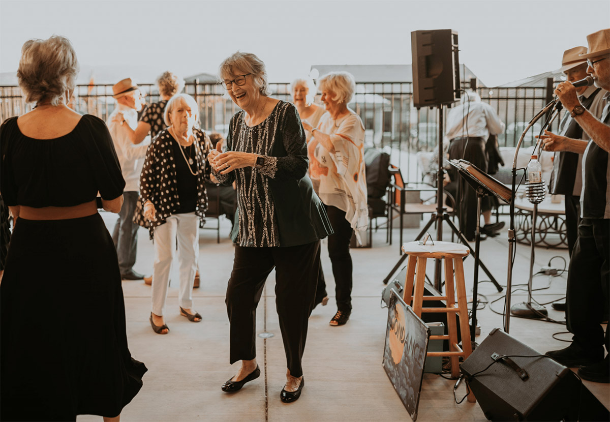 Dance party at 55+ active lifestyle community